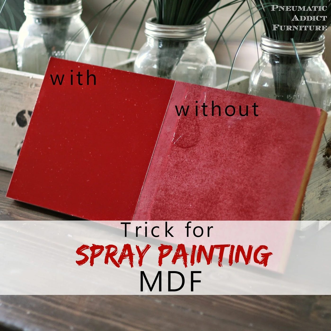 tips for spray painting MDF - Pneumatic Addict Furniture via @Bekob