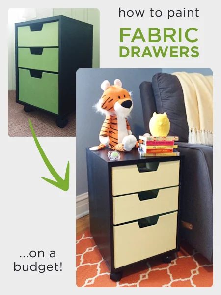 painted fabric drawers - Rather Square via @Bekob
