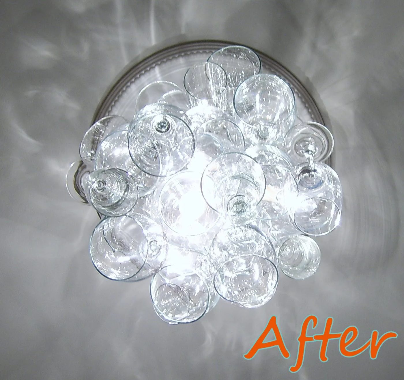 Handmade Wine Glass Chandelier: Guest Project