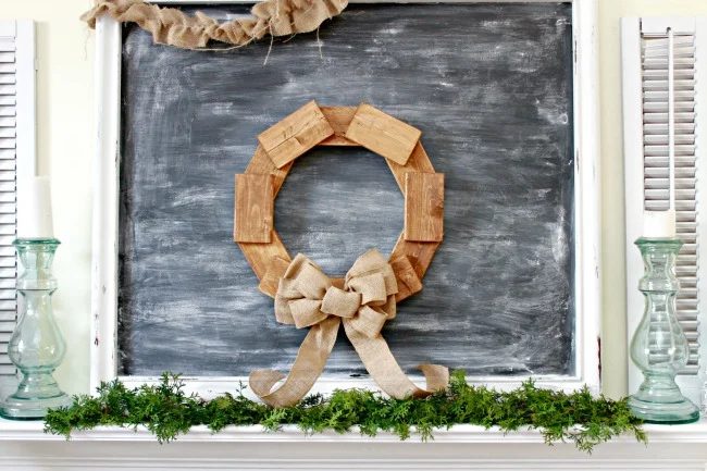 Rustic Scrap Wood Wreath