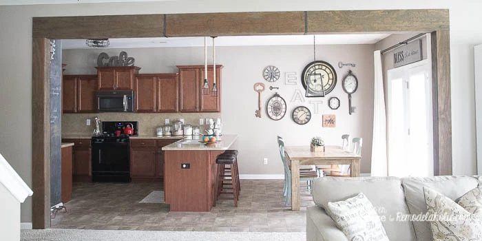Handmade Wood Beam Doorway