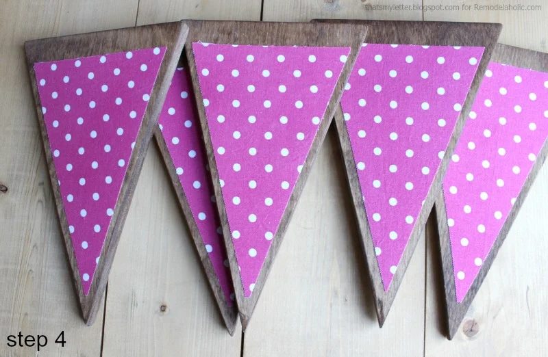 wood bunting step 4