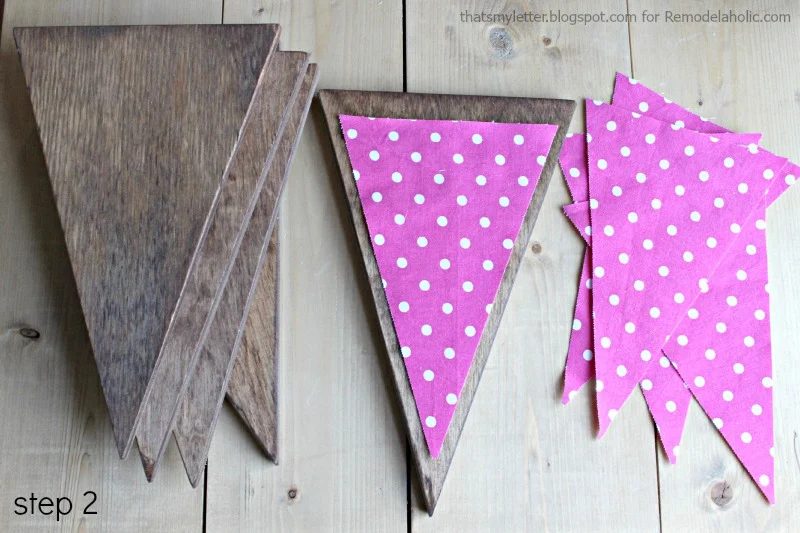 wood bunting step 2