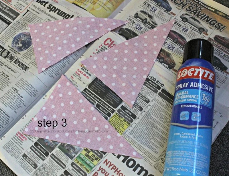 wood bunting step 3