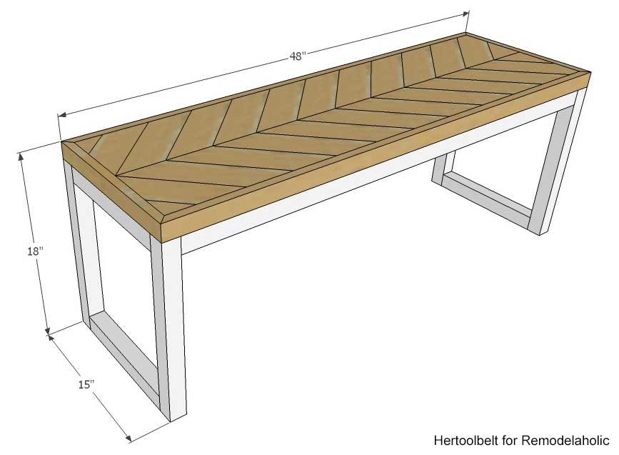 Handmade wood bench dimensions and plans
