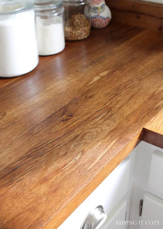 Andrea Keeping It Cozy Handmade reclaimed wood countertop review