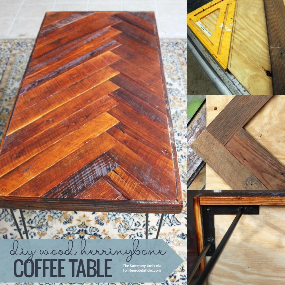herringbone coffee table