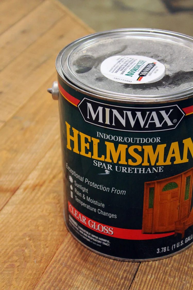 applying protective coating to tabletop