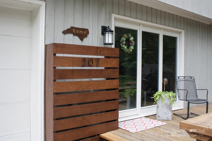 Hide those ugly utility boxes on your house with this vivid Handmade wood screen. Full walkthrough by Designer Trapped in a Lawyer's Body for Bekob.com!