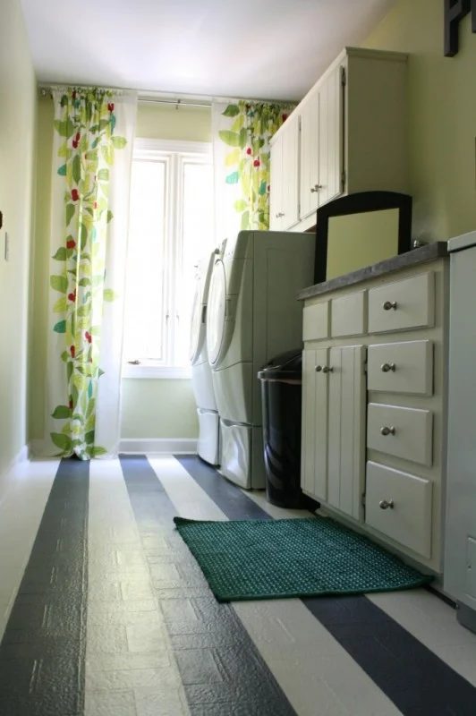 small laundry room modest-cost makeover via Bekob.com