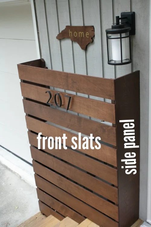 walkthrough to make an straightforward to build wooden screen to cover ugly utility boxes! This Handmade utility box cover is straightforward to remove for meter reading and mainte