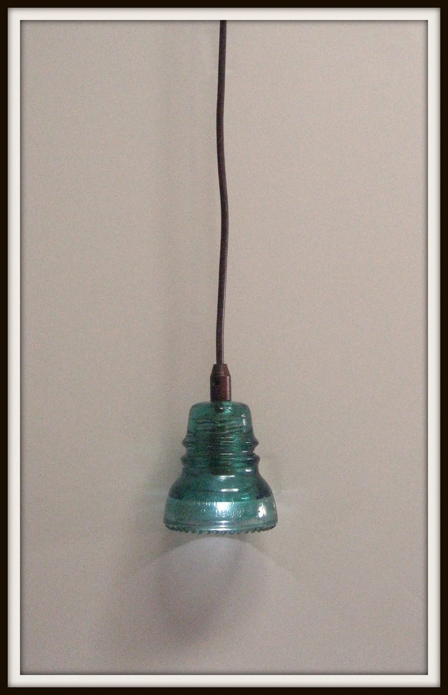 recycled glass insulator pendant light handmade walkthrough, Girl In Air featured on Bekob