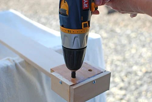 Handmade Jig To Attach Wood Boards To A Concrete Block Fence For A Garden Planter Wall, The Garden Glove Featured On Bekob