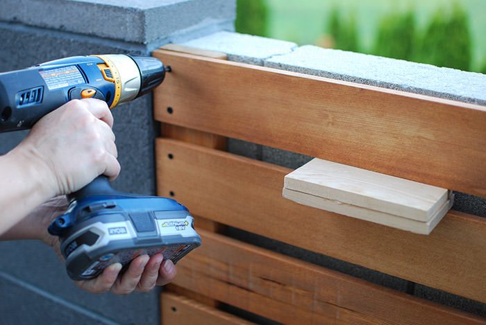 How to Install a Handmade Wood Slat Garden Wall With Planters walkthrough, The Garden Glove Featured On Bekob