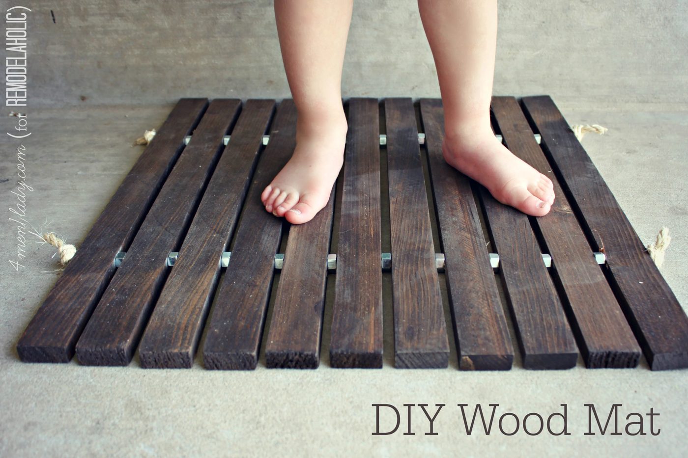 build your own wooden door mat