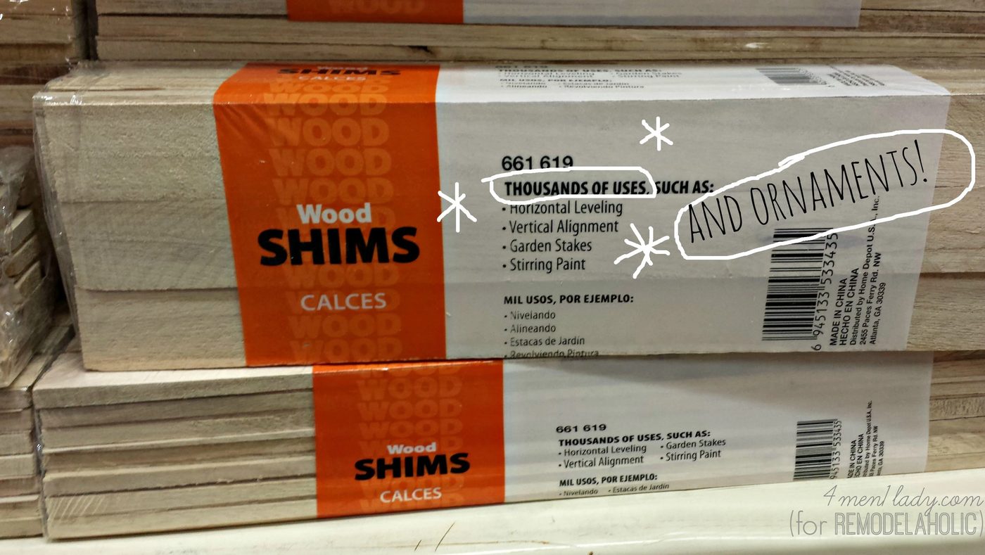 wood shims as a substitute for paint stir sticks | 4men1lady for Bekob.com