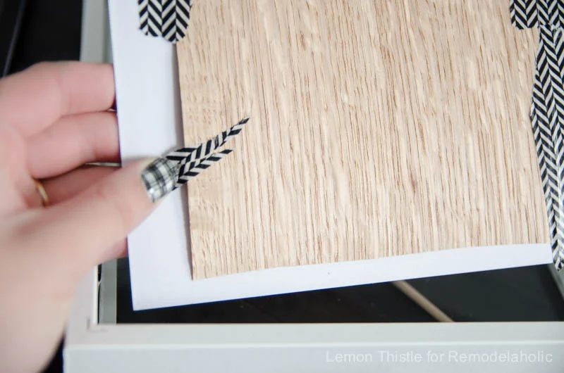 Handmade Wood Veneer whiteboard Menu Planner