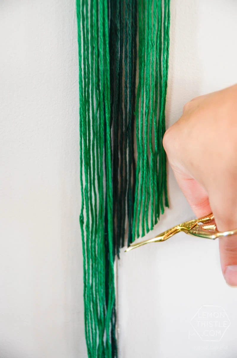 Handmade Wood and Yarn Monogram Wall Hangings