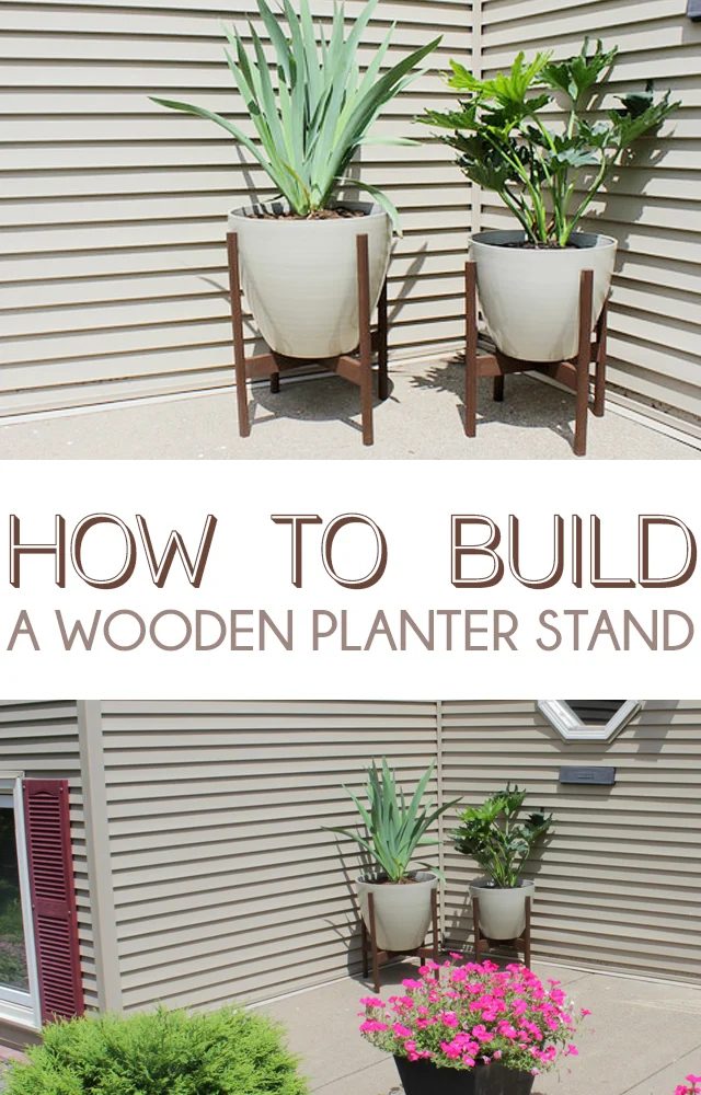 How to Build a Wooden Planter Stand | Home Coming for Bekob.com