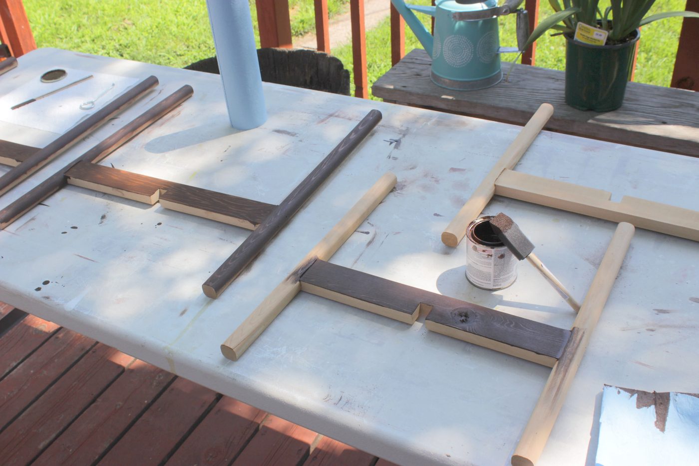 Staining the Plant Stand