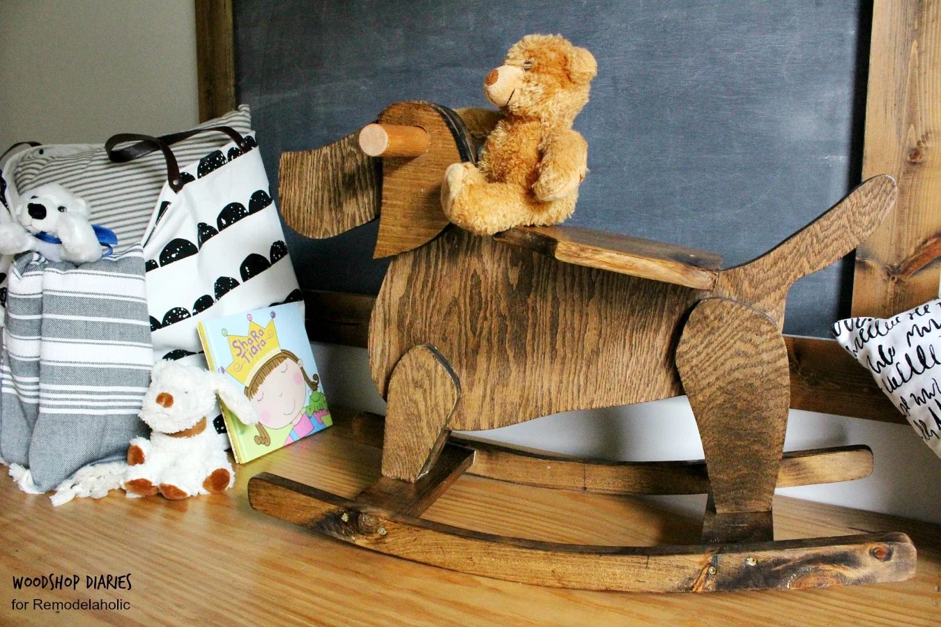 Handmade Rocking Horse Plans, Wooden Rocking Dog Toy