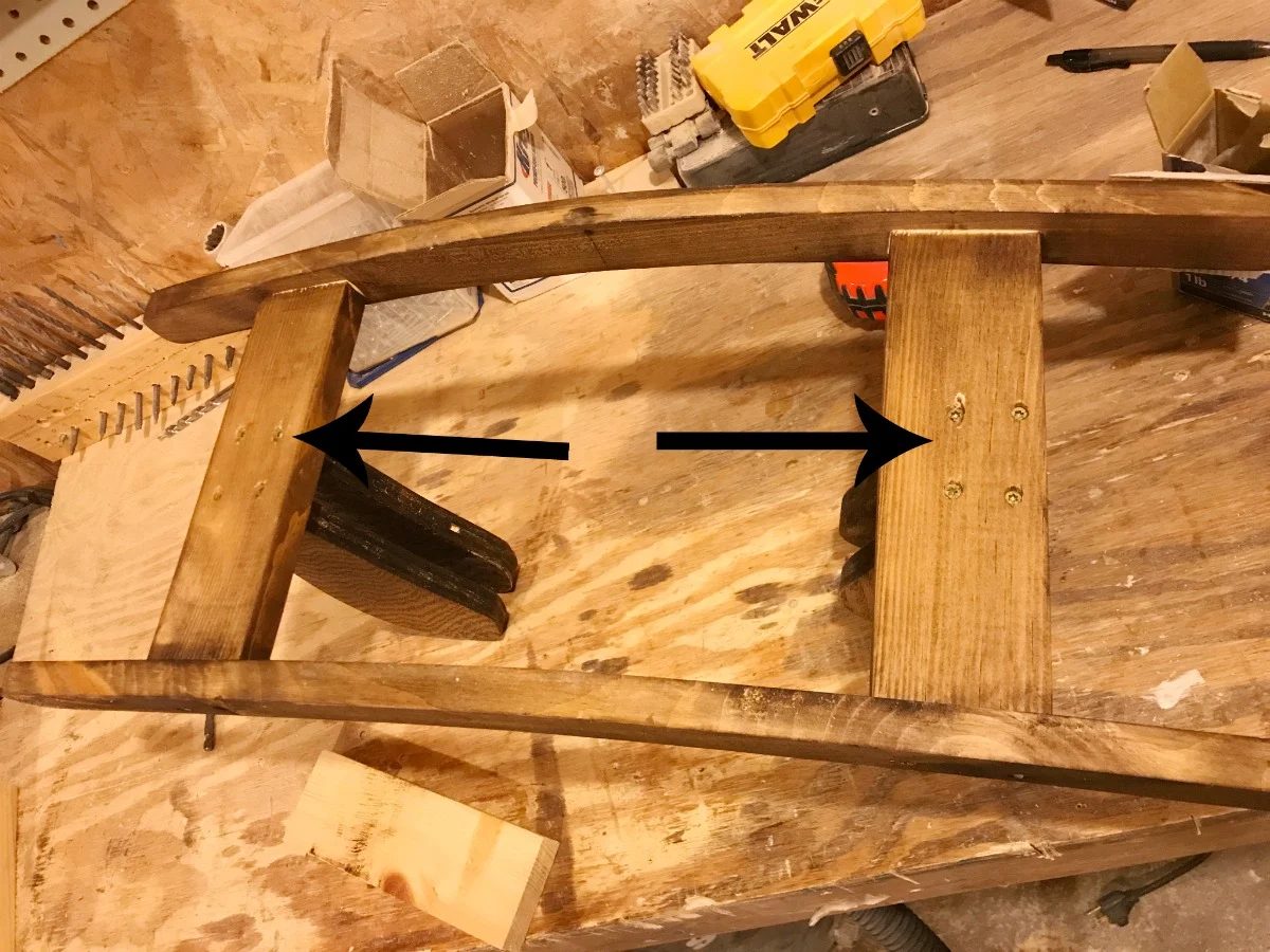 Legs Onto Base, Wooden Rocking Horse Dog Plans