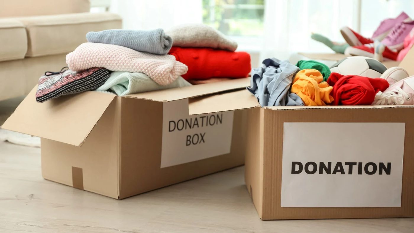 Closet Clutter Donations Box Cleaning Out Stuff Shutterstock 1232802691