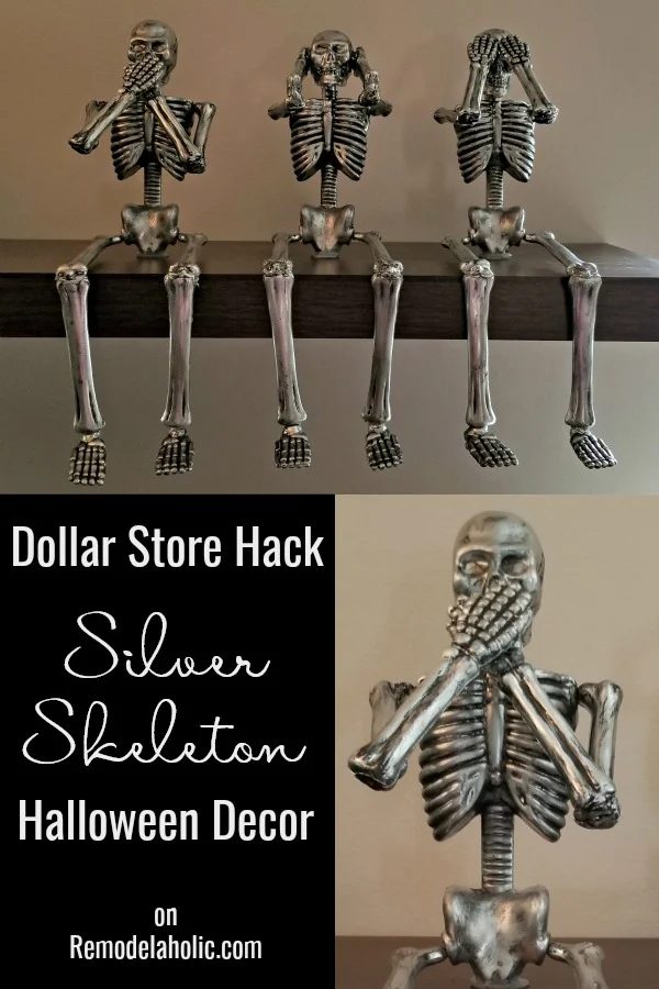 Silver Skeleton Handmade Halloween Decorations