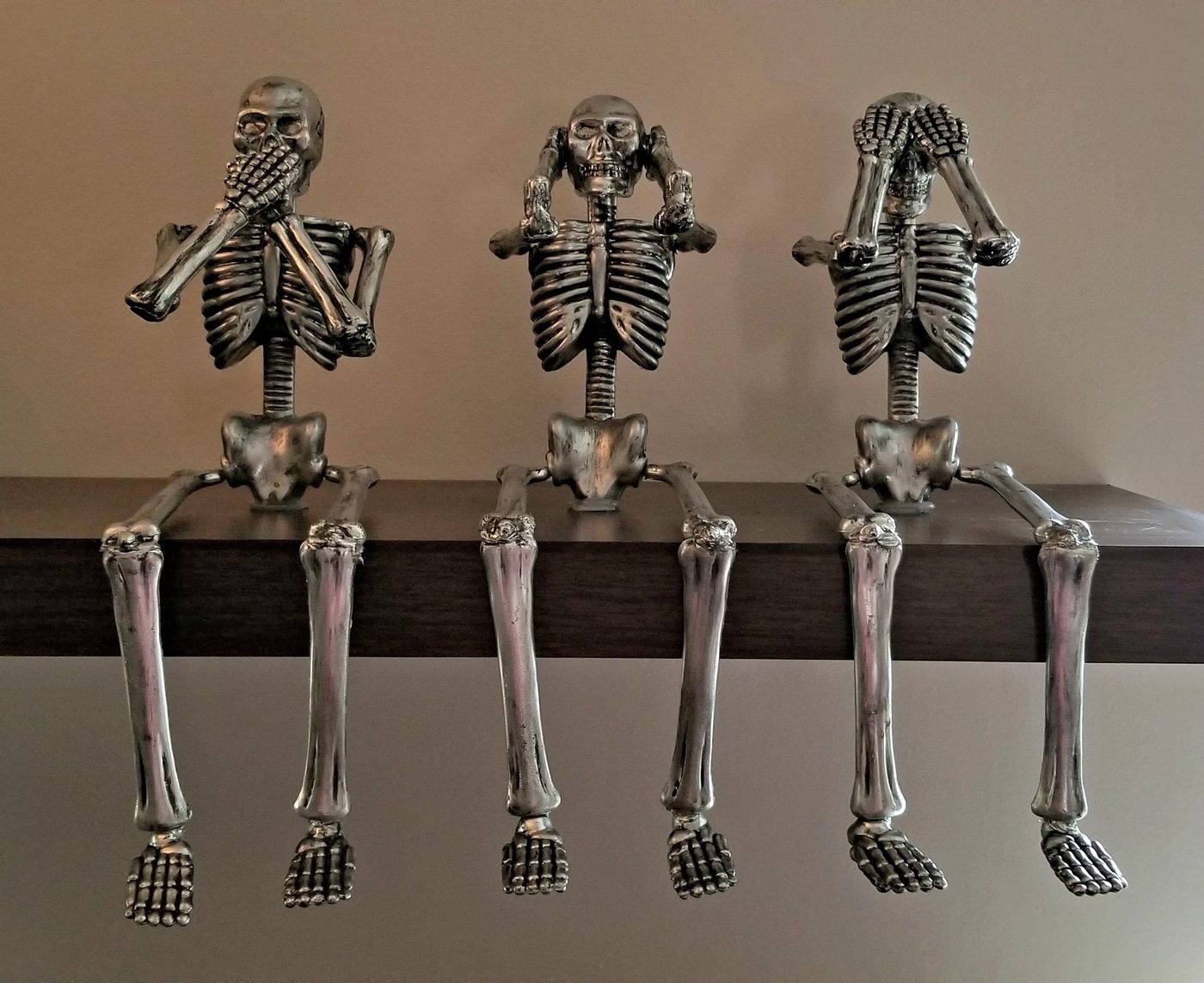straightforward Handmade Halloween Decorations: Handmade Painted Dollar Store Skeleton Decor, Bekob