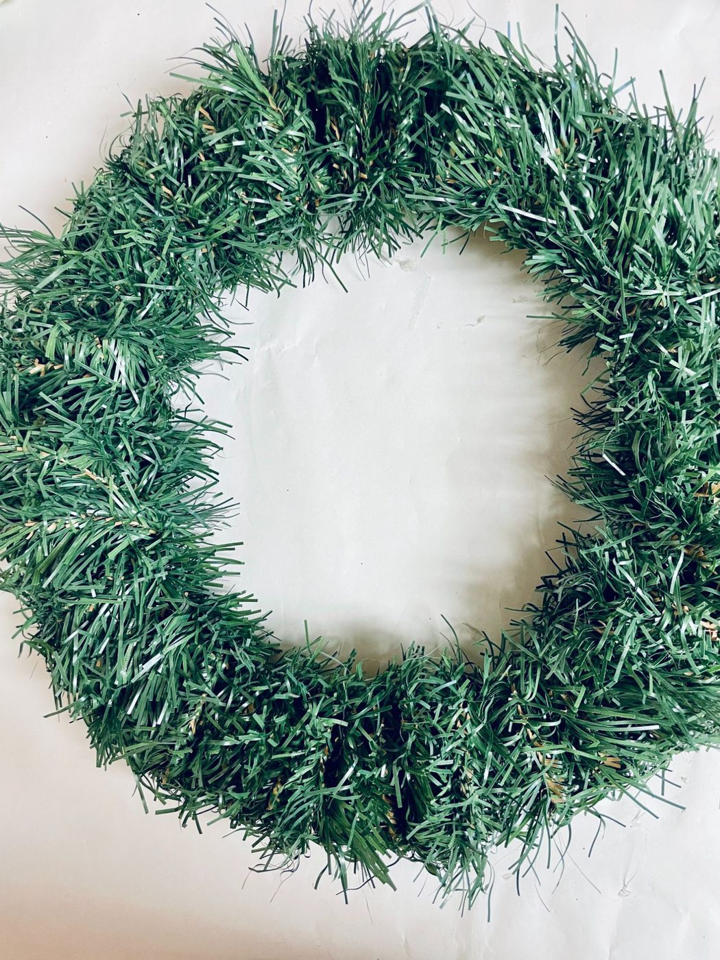Making A Dollar Tree Christmas Wreath Quick straightforward low-cost Handmade Wreath Evergreen Form, Bekob (4)