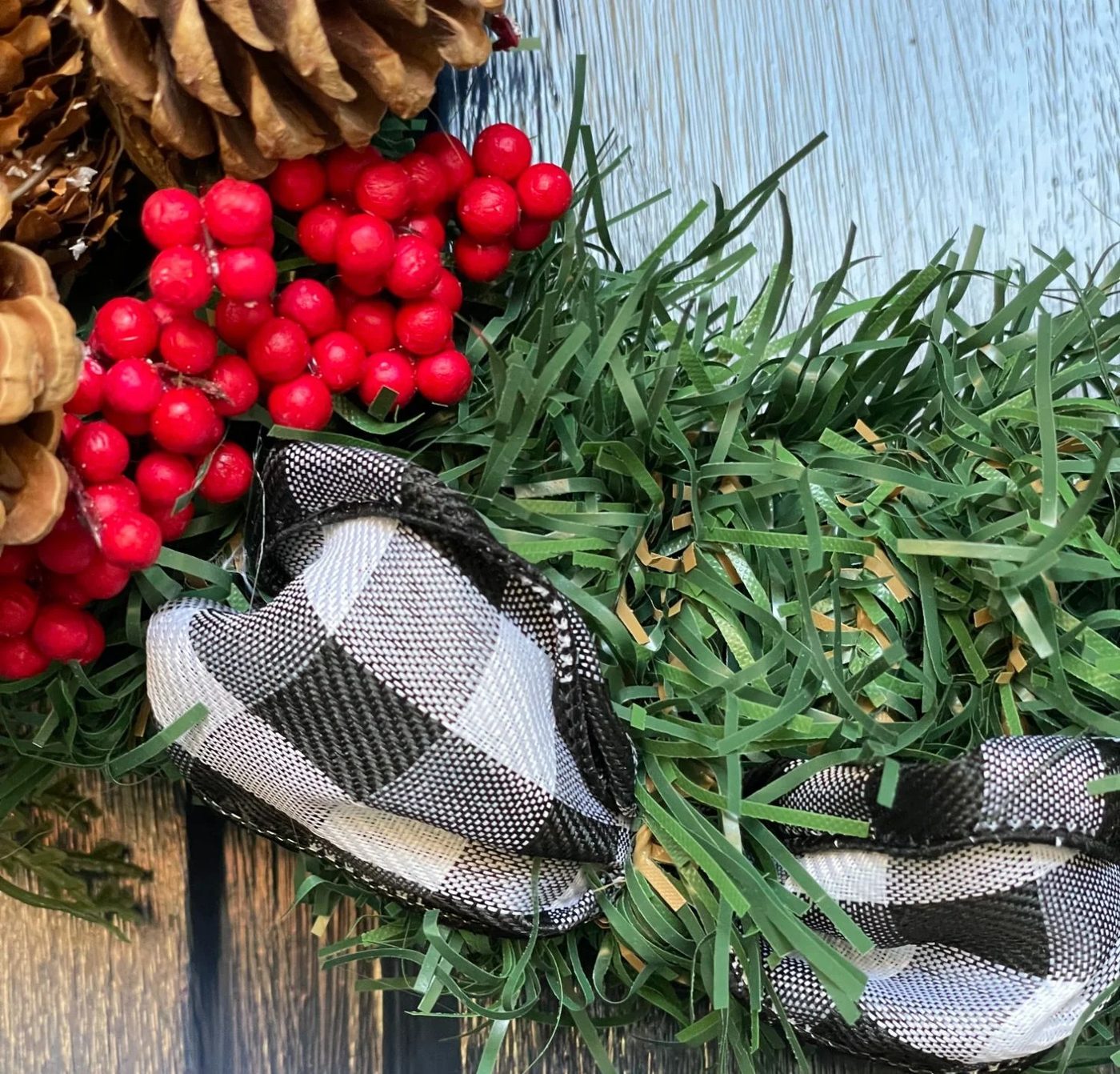 Making A Dollar Tree Christmas Wreath Quick straightforward low-cost Pinecones And Red Berries, Bekob