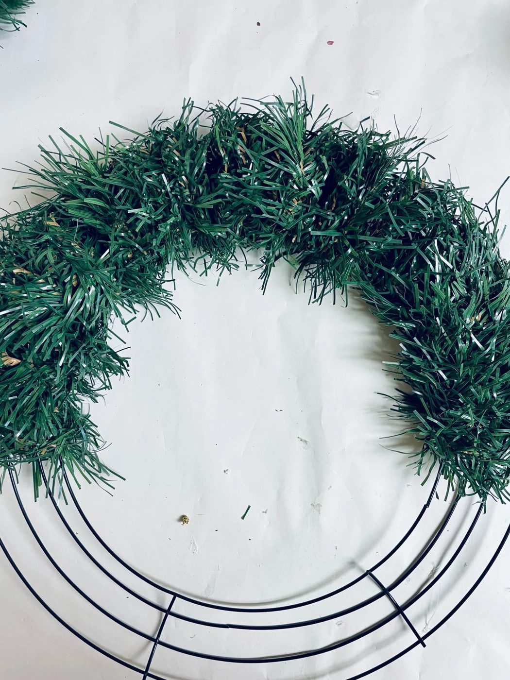 Making A Dollar Tree Christmas Wreath Quick straightforward low-cost Evergreen Wreath Form Handmade, Bekob (3)