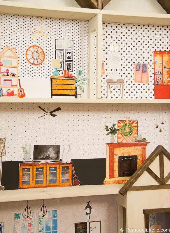 Dollhouse With Building Plan And Free Printables 13
