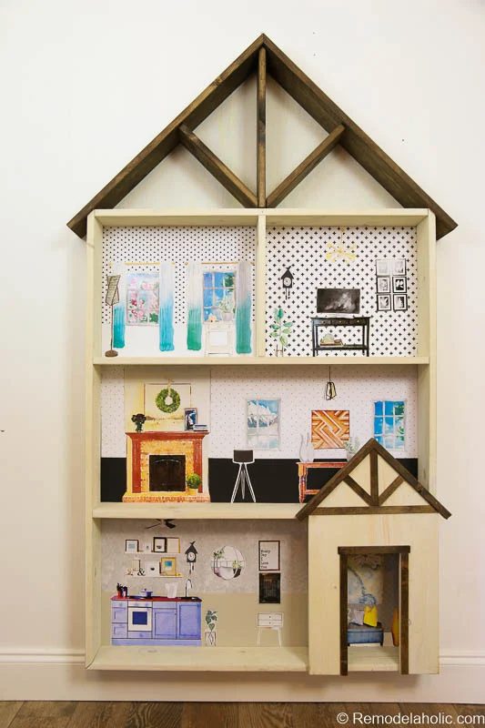 Dollhouse With Building Plan And Free Printables 14