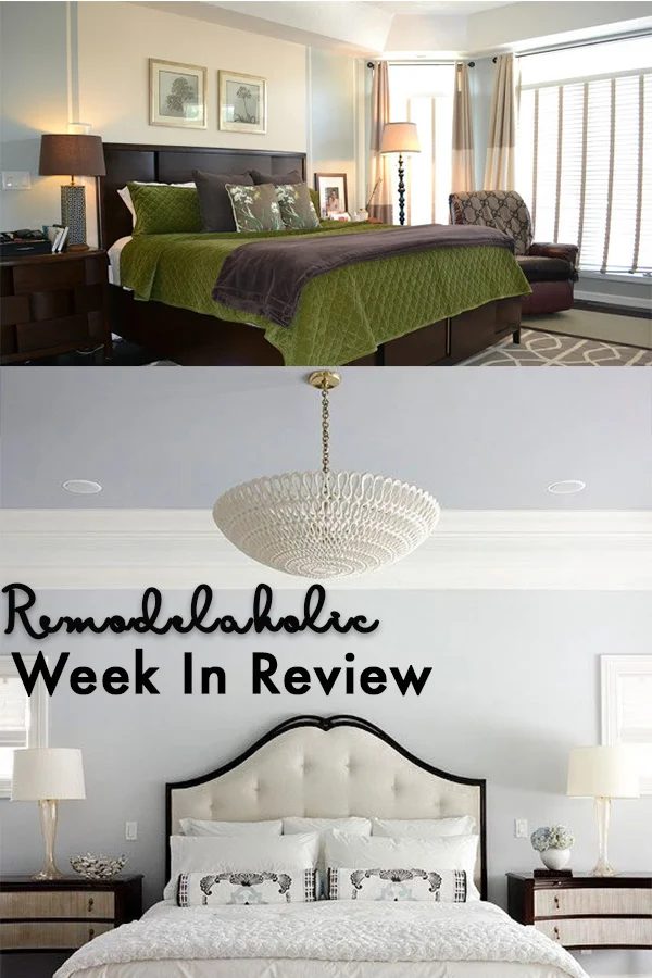 Bedroom Collage Top Photo Of A Chocolate Brown Bed With Green And Brown Bed Set Bottom Photo Of Light Grey Room With White Headboard With Brown Trim And White Comforter