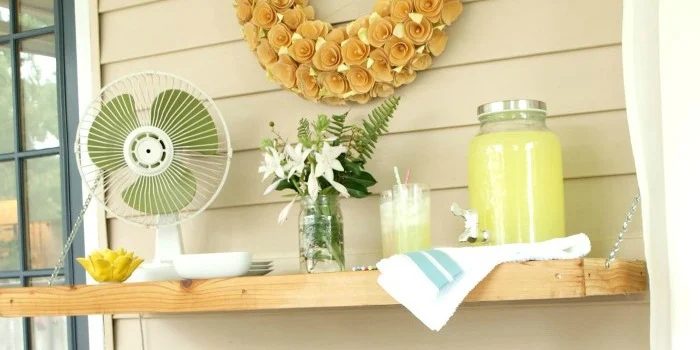 Drop-Down Outdoor Buffet Table
