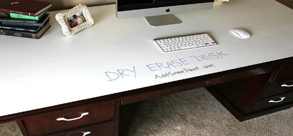 Dry Erase Painted Desk