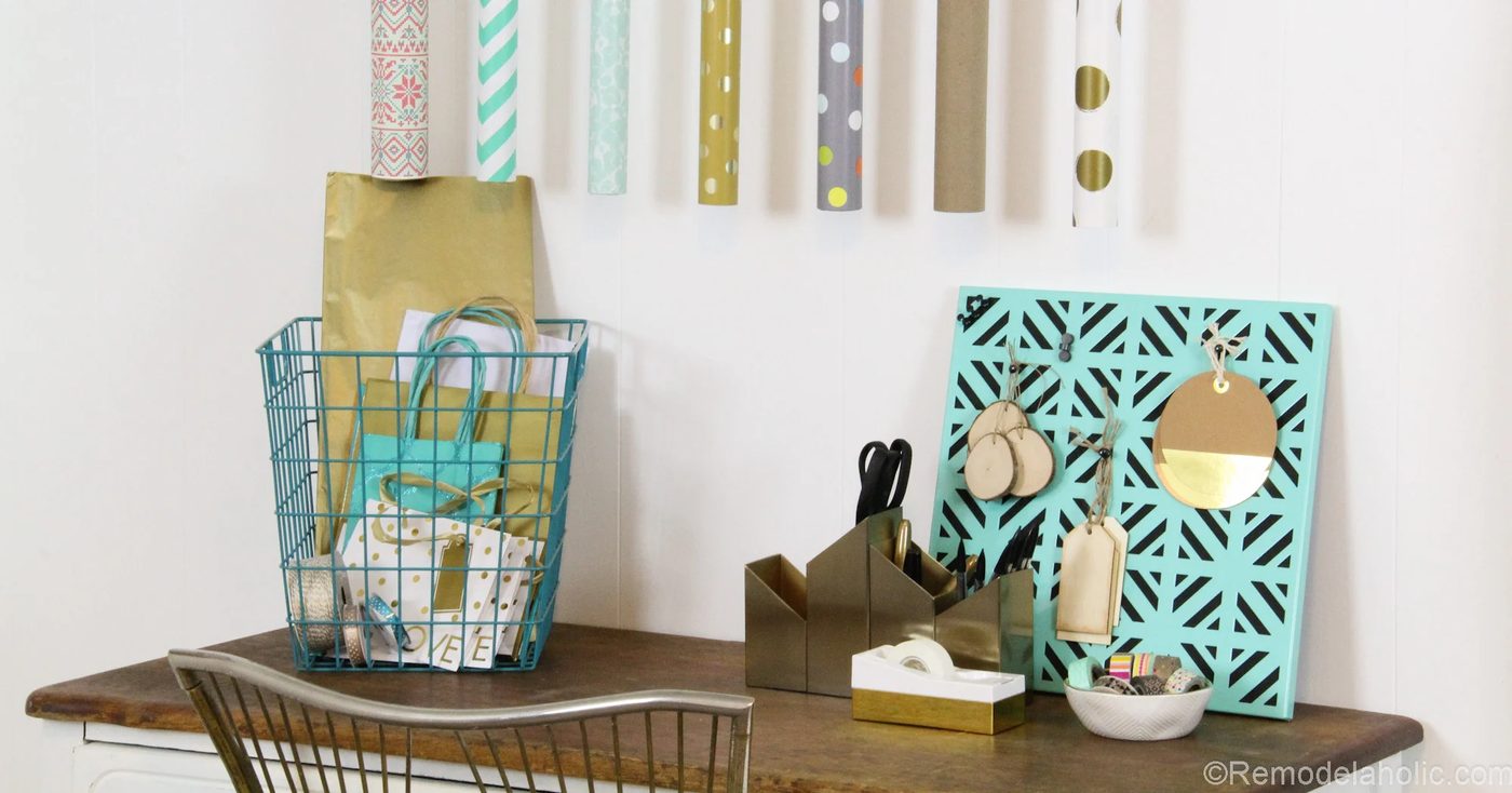 Easiest Gift Wrapping Center EVER!
