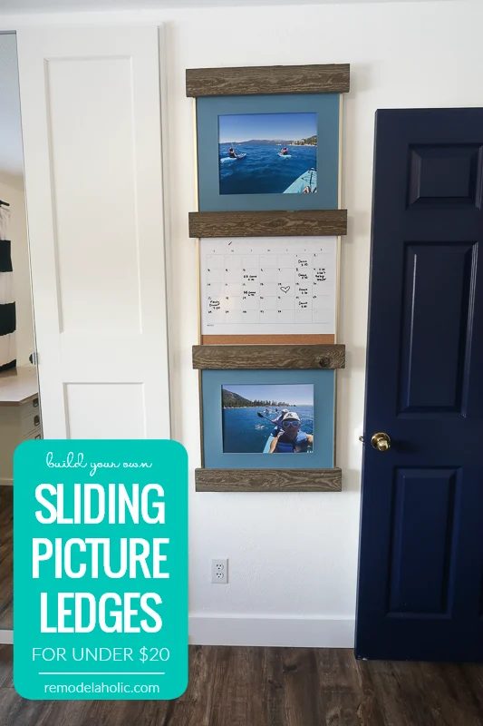 Build Your Own Set Of Wood Sliding Picture Ledges For Under $20 Video walkthrough #Bekob