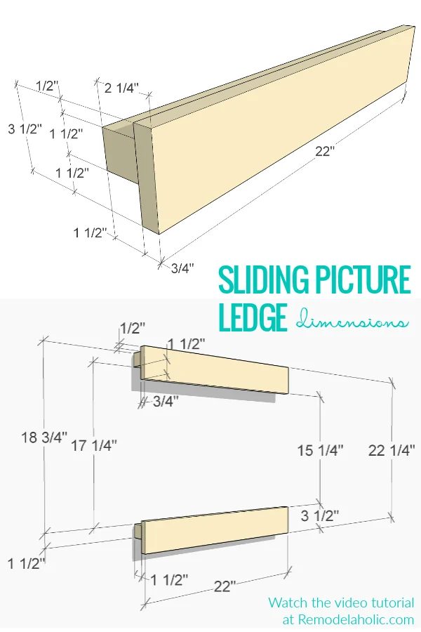 Building Plan And Sliding Picture Ledge Dimensions Video walkthrough #Bekob