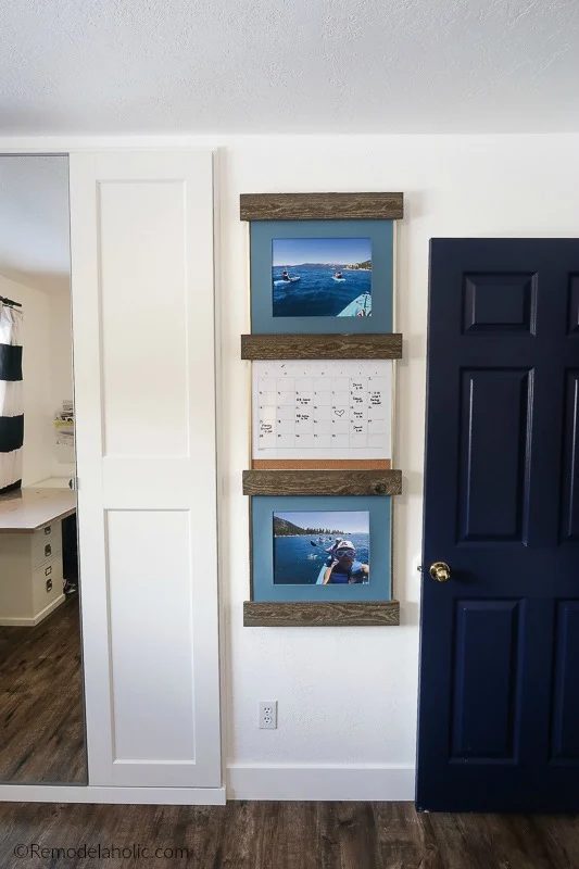 Decorate An Empty Wall In An Hour With straightforward Diy Wood Sliding Photo Frame Ledges #Bekob