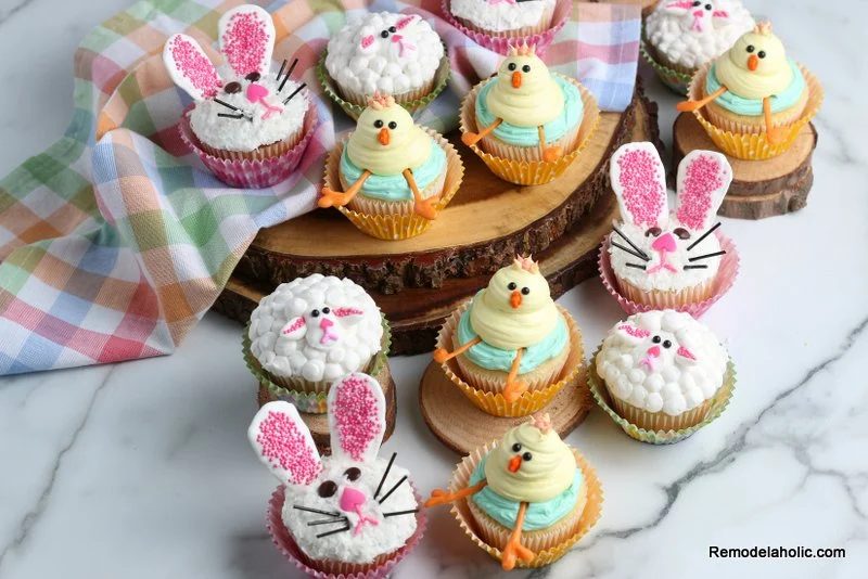 straightforward Handmade Easter Cupcake Decorations