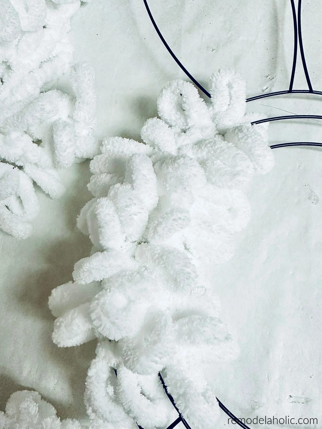 straightforward Handmade Dollar Tree Bunny Wreath walkthrough With Loop Yarn, Bekob