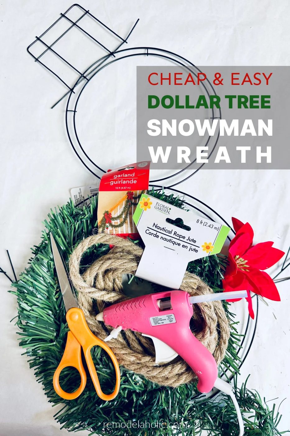 How To Make A Dollar Tree Snowman Wreath Handmade low-cost And straightforward, Bekob