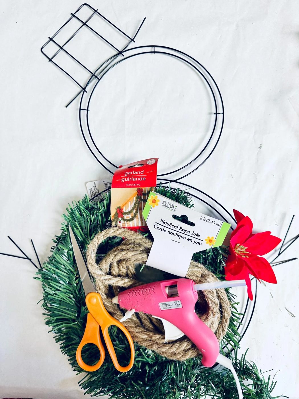 Handmade Dollar Tree Snowman Wreath Rustic Rope, Bekob (29)