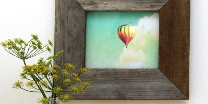 straightforward Barn Wood Frame from An Old Picture Frame