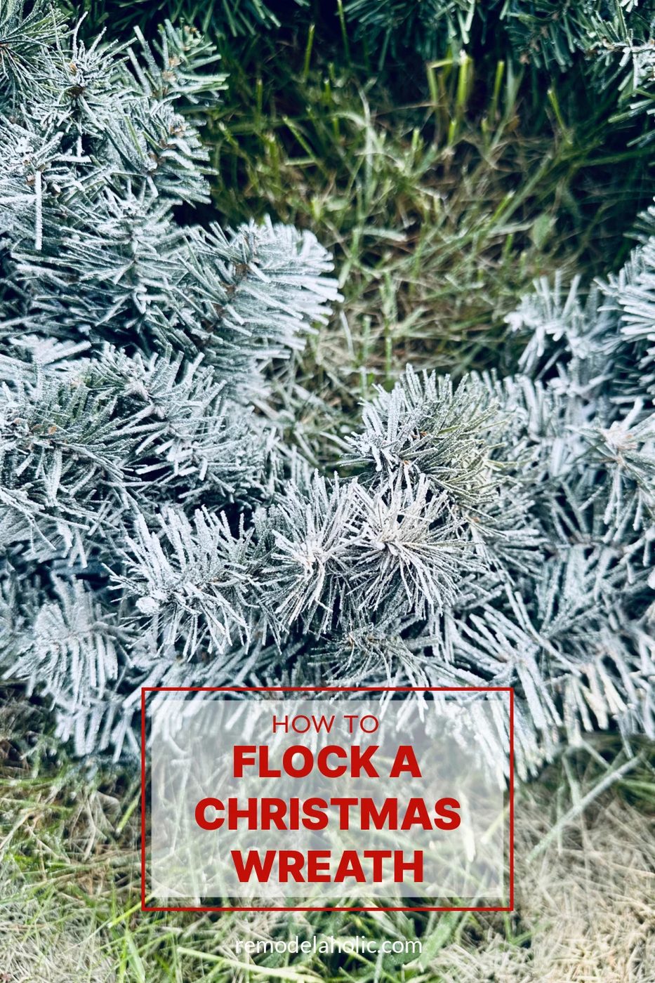 How To Flock A Christmas Wreath, Red Cardinal Berries Winter Wreath Handmade, Bekob