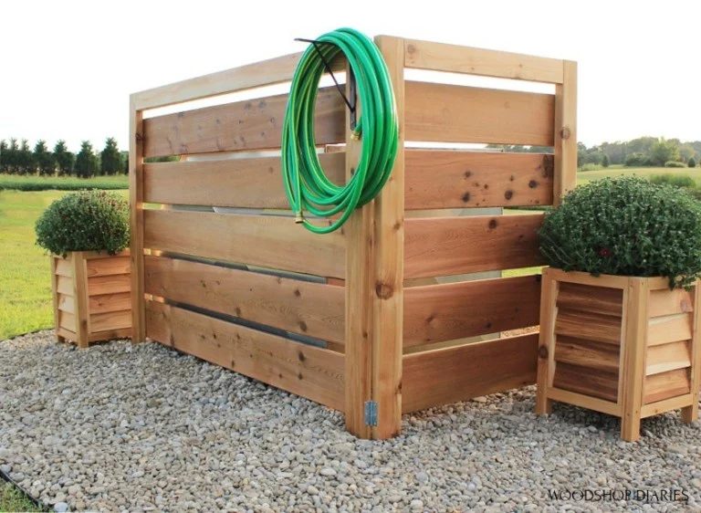 Outdoor Planter option, Louvered Wood Planter Woodshop Diaries