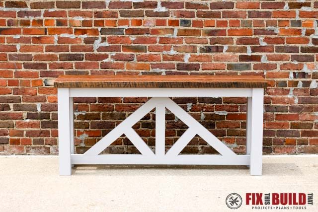 2x4 Wood Projects, Handmade console table sofa table by Fix This Build That