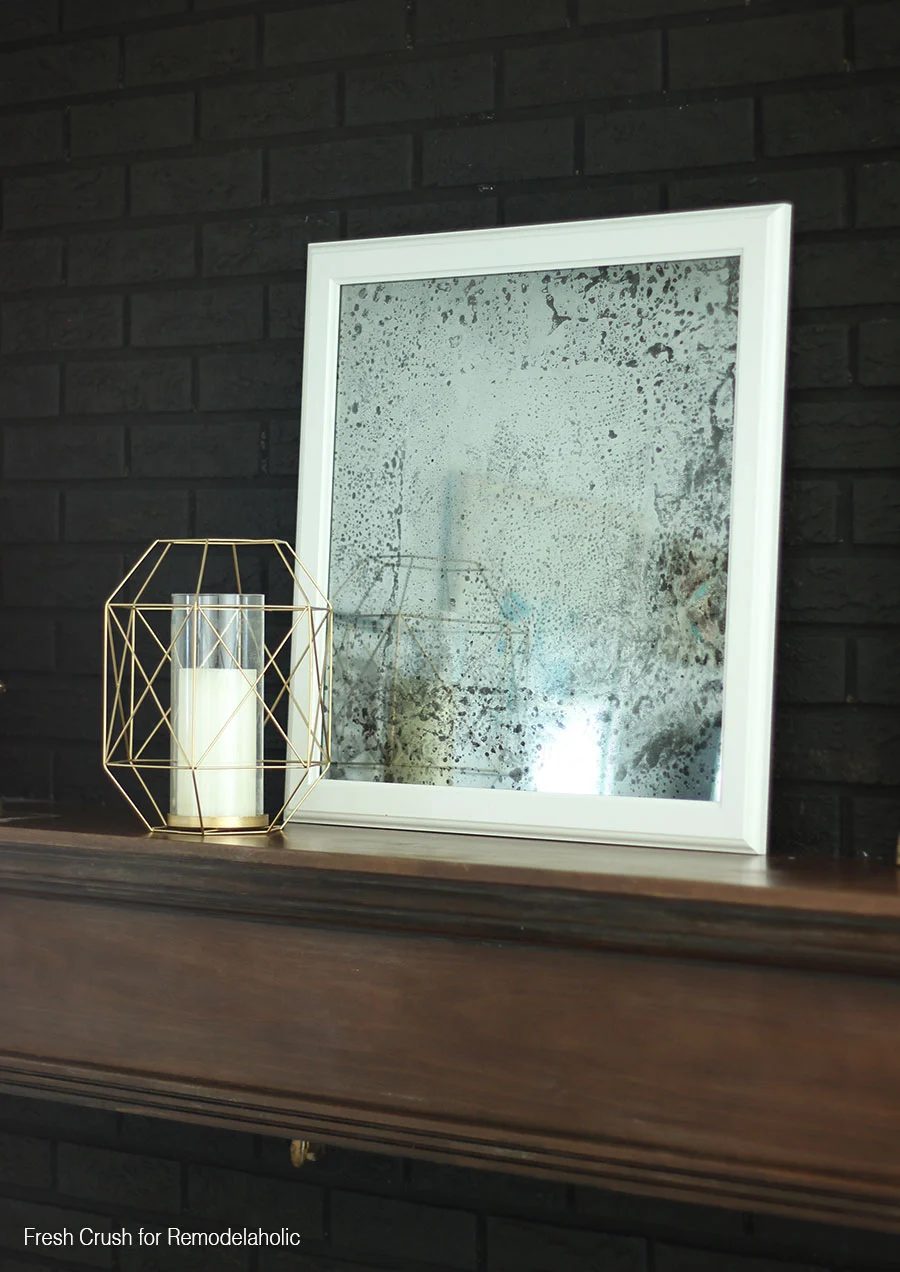 Diy Antique Mirror Black Brick1